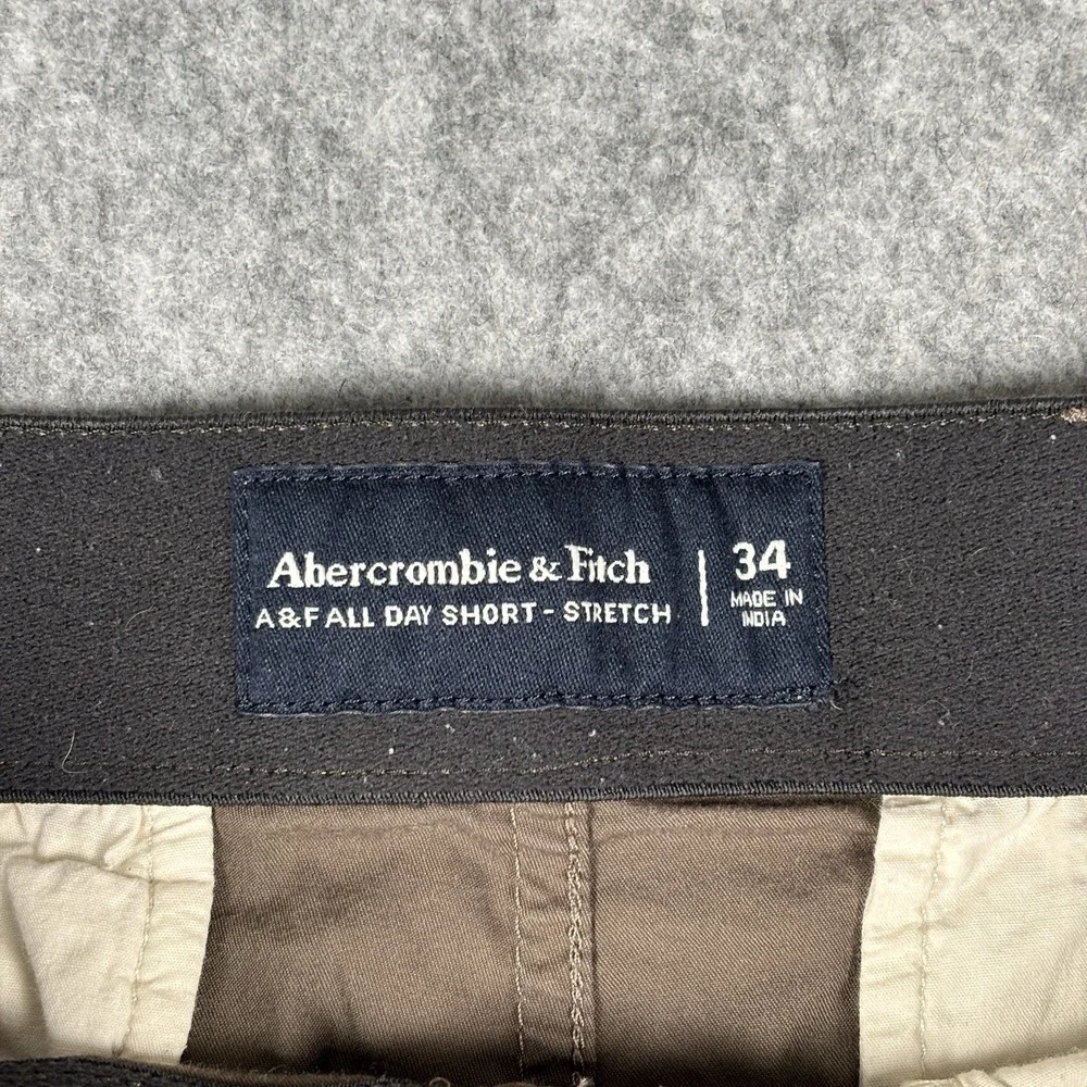 Abercrombie & Fitch A&F All Day Shorts Stretch Brown Men 34 Shorts